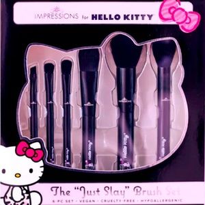 🎀HELLO KITTY “JUST SLAY” BRUSH SET!!!